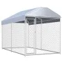 Outdoor kennel with awning 382x192x225 cm by vidaXL, Dog kennels and fences - Ref: Foro24-145024, Price: 367,01 €, Discount: %