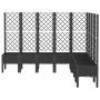 Jardinera con enrejado PP negro 200x160x142 cm de vidaXL, Maceteros y jardineras - Ref: Foro24-367943, Precio: 281,35 €, Desc...