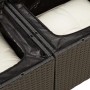 Set de comedor de jardín 7 pzas y cojines ratán sintético negro de vidaXL, Conjuntos de jardín - Ref: Foro24-3256343, Precio:...