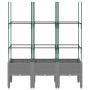 Jardinera con enrejado PP gris claro 120x40x142,5 cm de vidaXL, Maceteros y jardineras - Ref: Foro24-367957, Precio: 59,73 €,...