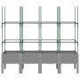 Jardinera con enrejado PP gris claro 160x40x142,5 cm de vidaXL, Maceteros y jardineras - Ref: Foro24-367962, Precio: 94,34 €,...