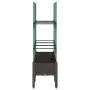Jardinera con enrejado PP marrón 120x40x142,5 cm de vidaXL, Maceteros y jardineras - Ref: Foro24-367960, Precio: 58,41 €, Des...