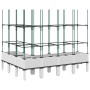 Jardinera con enrejado PP blanco 160x120x142,5 cm de vidaXL, Maceteros y jardineras - Ref: Foro24-367969, Precio: 105,85 €, D...