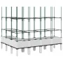 Jardinera con enrejado PP blanco 160x120x142,5 cm de vidaXL, Maceteros y jardineras - Ref: Foro24-367969, Precio: 104,19 €, D...