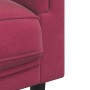 Sofá con cojines 3 plazas terciopelo rojo tinto de vidaXL, Sofás - Ref: Foro24-372646, Precio: 273,97 €, Descuento: %