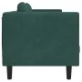 Sofá con cojines 3 plazas terciopelo verde oscuro de vidaXL, Sofás - Ref: Foro24-372644, Precio: 309,51 €, Descuento: %