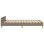 Bed frame with headboard taupe gray fabric 120x190 cm by vidaXL, Beds and slatted bases - Ref: Foro24-379538, Price: 96,96 €,...