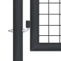 Gartengittertor aus grau verzinktem Stahl, 100 x 175 cm von vidaXL, Gartentore - Ref: Foro24-145772, Preis: 164,33 €, Rabatt: %