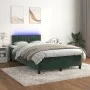 Cama box spring colchón y LED terciopelo verde oscuro 120x190cm de vidaXL, Camas y somieres - Ref: Foro24-3270168, Precio: 39...