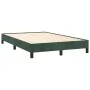 Cama box spring colchón y LED terciopelo verde oscuro 120x190cm de vidaXL, Camas y somieres - Ref: Foro24-3270168, Precio: 39...
