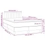 Cama box spring colchón y LED terciopelo verde oscuro 120x190cm de vidaXL, Camas y somieres - Ref: Foro24-3270168, Precio: 39...