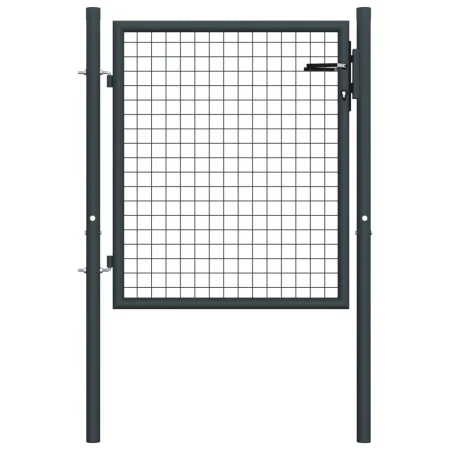 Gartentor aus verzinktem Stahlgeflecht, grau, 100x125 cm. von vidaXL, Gartentore - Ref: Foro24-145771, Preis: 135,37 €, Rabat...