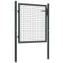Puerta de malla de jardín acero galvanizado gris 100x125 cm de vidaXL, Puertas de jardín - Ref: Foro24-145771, Precio: 134,82...