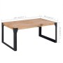 Mesa de centro de madera maciza de acacia 100x60x45 cm en Mesas de centro | Comprar online en Foru.es