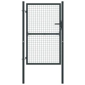 Gartengittertor aus grau verzinktem Stahl, 400 x 125 cm von vidaXL, Gartentore - Ref: Foro24-145774, Preis: 211,65 €, Rabatt: %