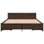 Cama con cajones madera de ingeniería marrón roble 120x200 cm de vidaXL, Camas y somieres - Ref: Foro24-3279941, Precio: 184,...