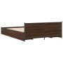 Cama con cajones madera de ingeniería marrón roble 120x200 cm de vidaXL, Camas y somieres - Ref: Foro24-3279941, Precio: 184,...