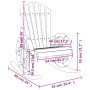 Sillas mecedoras Adirondack 2 uds madera maciza de abeto de vidaXL, Sillas de jardín - Ref: Foro24-3207119, Precio: 294,83 €,...