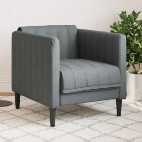 Sillón de tela gris oscuro de vidaXL, Sofás - Ref: Foro24-372596, Precio: 122,83 €, Descuento: %