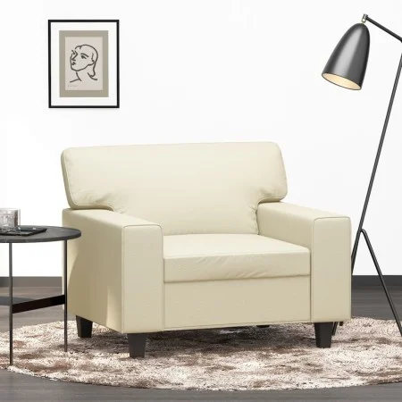Kunstledersessel in Cremefarbe, 60 cm. von vidaXL, Sofas - Ref: Foro24-359408, Preis: 150,43 €, Rabatt: %