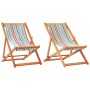 Sillas de playa plegables 2 unidades tela multicolor de vidaXL, Sillas de jardín - Ref: Foro24-3214494, Precio: 103,00 €, Des...