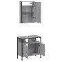 Set de muebles de baño 2 pzas madera contrachapada gris sonoma de vidaXL, Muebles de baño - Ref: Foro24-3214778, Precio: 98,6...