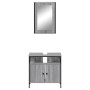Set de muebles de baño 2 pzas madera contrachapada gris sonoma de vidaXL, Muebles de baño - Ref: Foro24-3214778, Precio: 98,6...