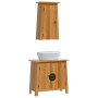 Conjunto de muebles de baño 2 piezas madera maciza de pino de vidaXL, Muebles de baño - Ref: Foro24-3223459, Precio: 297,45 €...