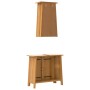 Conjunto de muebles de baño 2 piezas madera maciza de pino de vidaXL, Muebles de baño - Ref: Foro24-3223459, Precio: 297,45 €...