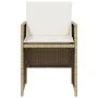 Sillas de jardín con cojines 4 uds ratán sintético beige de vidaXL, Sillas de jardín - Ref: Foro24-4007439, Precio: 217,92 €,...