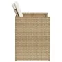 Sillas de jardín con cojines 4 uds ratán sintético beige de vidaXL, Sillas de jardín - Ref: Foro24-4007439, Precio: 217,92 €,...