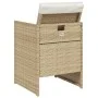 Sillas de jardín con cojines 4 uds ratán sintético beige de vidaXL, Sillas de jardín - Ref: Foro24-4007439, Precio: 217,92 €,...