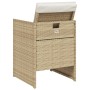 Sillas de jardín con cojines 4 uds ratán sintético beige de vidaXL, Sillas de jardín - Ref: Foro24-4007439, Precio: 179,01 €,...