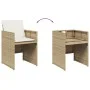 Sillas de jardín con cojines 4 uds ratán sintético beige de vidaXL, Sillas de jardín - Ref: Foro24-4007439, Precio: 217,92 €,...