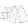 Jaula para gallinas acero galvanizado plateado 300x105x120 cm de vidaXL, Jaulas y habitáculos para animales pequeños - Ref: F...