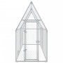 Jaula para gallinas acero galvanizado plateado 400x100x190 cm de vidaXL, Jaulas y habitáculos para animales pequeños - Ref: F...