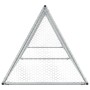 Jaula para gallinas acero galvanizado plateado 400x105x91 cm de vidaXL, Jaulas y habitáculos para animales pequeños - Ref: Fo...