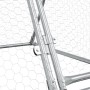 Jaula para gallinas acero galvanizado plateado 400x105x91 cm de vidaXL, Jaulas y habitáculos para animales pequeños - Ref: Fo...