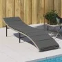 Tumbona con cojín ratán sintético gris claro 55x199x50 cm de vidaXL, Tumbonas - Ref: Foro24-368250, Precio: 130,34 €, Descuen...