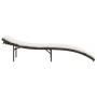 Tumbona con cojín ratán sintético marrón 55x199x50 cm de vidaXL, Tumbonas - Ref: Foro24-368246, Precio: 83,38 €, Descuento: %