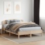 Estructura de cama con cabecero madera maciza pino 140x200 cm de vidaXL, Camas y somieres - Ref: Foro24-3207209, Precio: 159,...