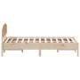 Estructura de cama con cabecero madera maciza pino 140x200 cm de vidaXL, Camas y somieres - Ref: Foro24-3207209, Precio: 159,...
