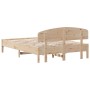 Estructura de cama con cabecero madera maciza pino 140x200 cm de vidaXL, Camas y somieres - Ref: Foro24-3207209, Precio: 159,...