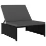 Liegende Gartenstühle mit Tisch, 2 Stück, schwarzes PE-Rattan von vidaXL, Liegen - Ref: Foro24-47402, Preis: 212,95 €, Rabatt: %