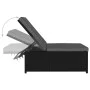 Liegende Gartenstühle mit Tisch, 2 Stück, schwarzes PE-Rattan von vidaXL, Liegen - Ref: Foro24-47402, Preis: 212,95 €, Rabatt: %