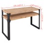 Mesa consola de madera maciza reciclada 120x40x85 cm en Mesas auxiliares | Comprar online en Foru.es