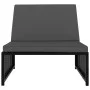 Liegende Gartenstühle mit Tisch, 2 Stück, schwarzes PE-Rattan von vidaXL, Liegen - Ref: Foro24-47402, Preis: 212,95 €, Rabatt: %
