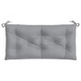 Cojín de banco de jardín tela Oxford gris 110x50x7 cm de vidaXL, Cojines para sillas y sofás - Ref: Foro24-361812, Precio: 26...
