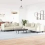 Juego de sofás con cojines 2 piezas terciopelo crema by vidaXL, Sofas - Ref: Foro24-3209264, Price: 524,27 €, Discount: %