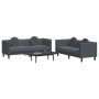 Juego de sofás con cojines 2 piezas terciopelo gris oscuro de vidaXL, Sofás - Ref: Foro24-3209258, Precio: 476,43 €, Descuent...